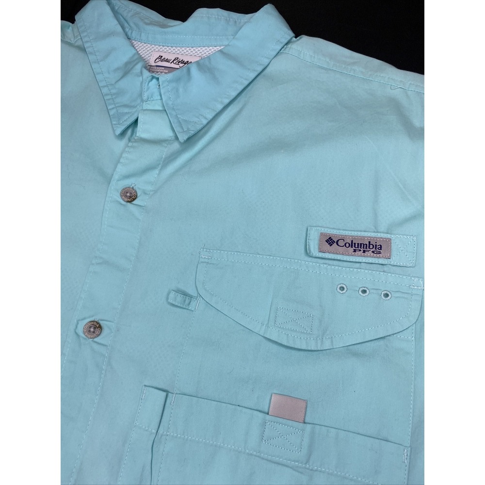 Columbia PFG Beau Rivage Casino Vented Fishing Shirt Mens 2XL Short Sleeve - Picture 6 of 8